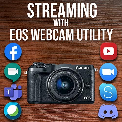 מצלמה ללא מראה של קאנון [EOS M6 Mark II] עבור Vlogging | חיישן CMOS | פוקוס אוטומטי של CMOS כפול פיקסל